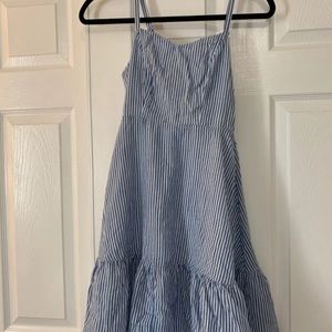 Blue & White Striped Dress